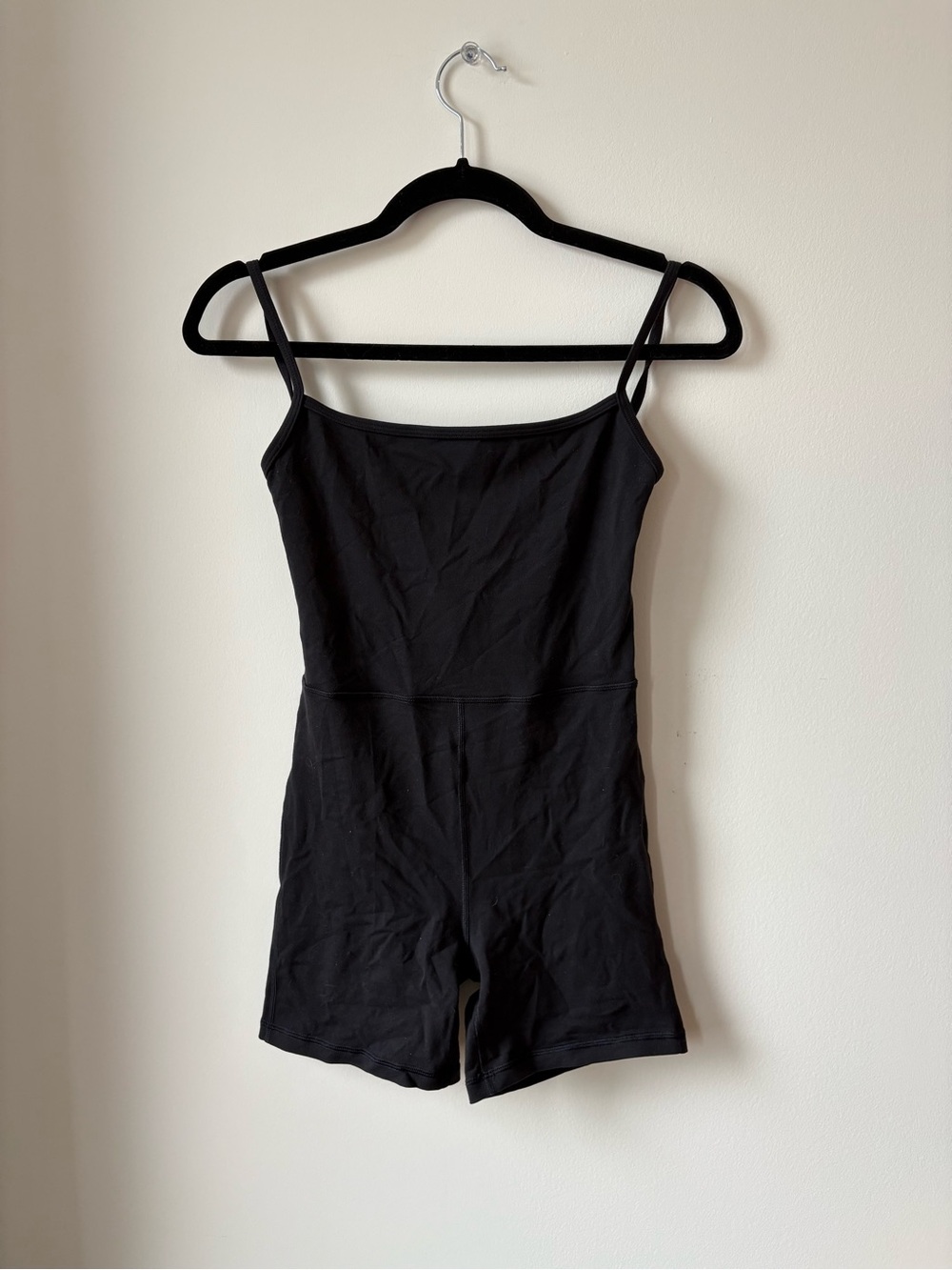 Wilfred Black Spaghetti-Strap Romper